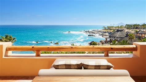 Balcony Overlooking Ocean Cabo San Lucas Baja California Sur Mexico