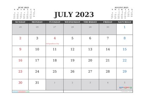 Printable August 2023 Calendar Free 12 Templates