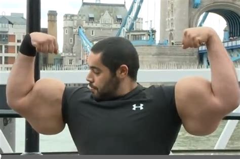 Guinness Awards Largest Biceps In World To Human Popeye Moustafa