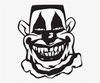 Evil Clown Clip Art Vector Graphics It - Clowns In Black And White ...