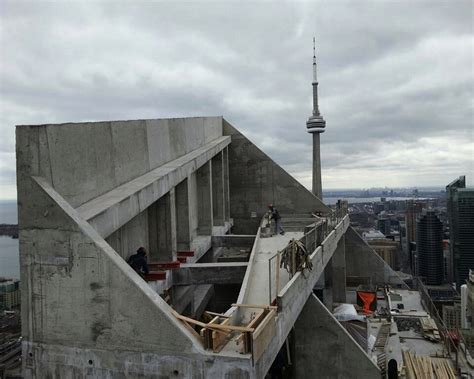 L Towers Newly Exposed Roofline Viewed From Above Urbantoronto