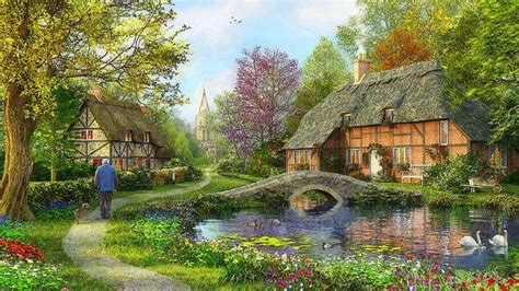English Cottage Wallpapers Top Free English Cottage Backgrounds