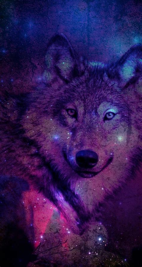 Compra «lobo» de jimiyo en cualquiera de estos productos: Pin by 『️スマイル』️ on ANIMALS | Wolf wallpaper, Galaxy wolf ...