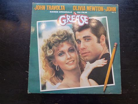 Grease John Travolta Olivia Newton John 1978 Rso 2658 125 John