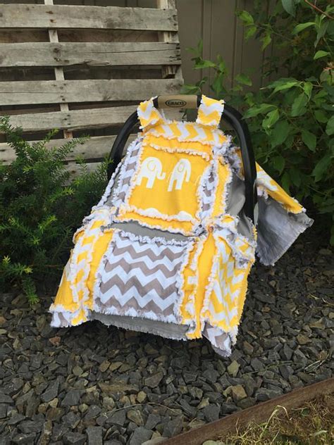 Car Seat Cover Rag Quilt Pattern Baby Blanket Pattern Etsy Baby Car