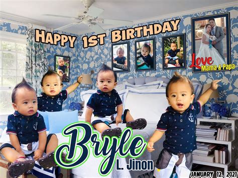 Hello Today I Am Gonna Share With You A 1st Birthday Tarpaulin Layout