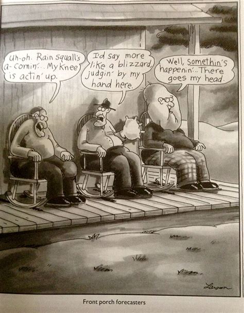 Far Side~front Porch Forecasters I Used To Laugh At This Now I