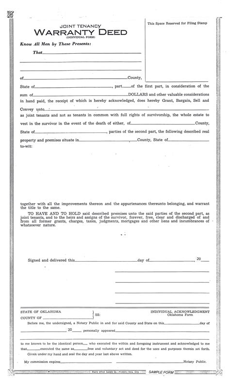 40 Warranty Deed Templates And Forms General Special Templatelab