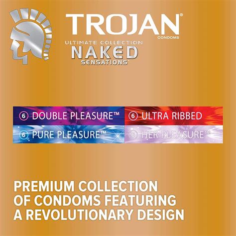 TROJAN Naked Sensations Ultimate Collection Variety Pack Lubricated