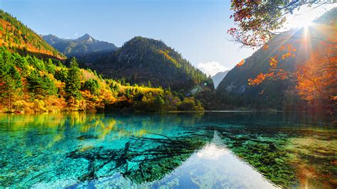 Desktop Hintergrundbilder Jiuzhaigou Park China Natur 1920x1080