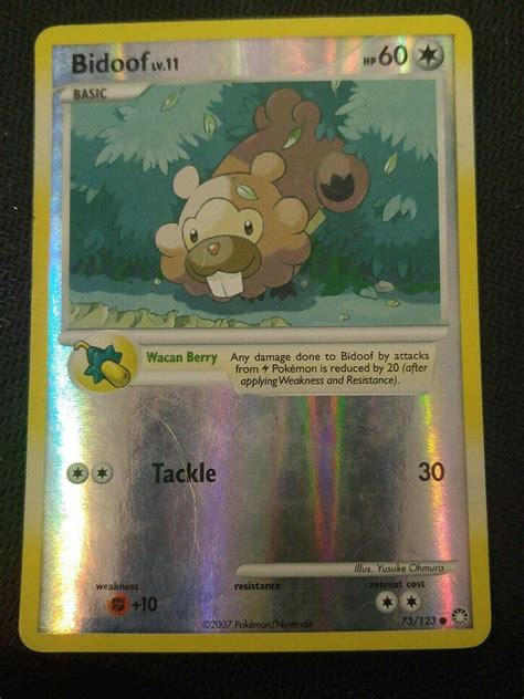 Bidoof Reverse Holo 73 Prices Pokemon Mysterious Treasures