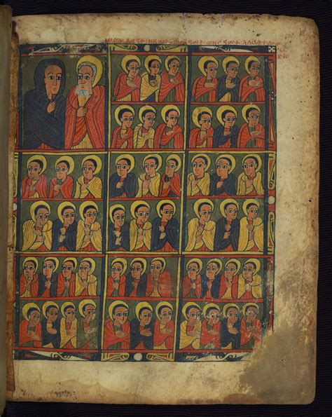 Illuminated Manuscript Ethiopian Gospels Innocents Massacred By Herod