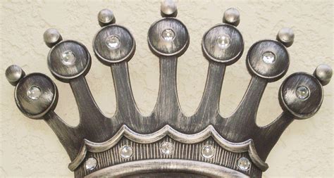 In this video i have taught how to make a royal home wall decoration showpiece from waste cardboard. Royal Jeweled Antiqued Silver Crown Wall Decor Plaque Set King Queen His Hers - Plaques & Signs