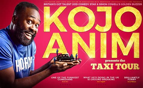 Pre Sale Tickets Britains Got Talent Comedian Kojo Anim Announces