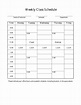Weekly Class Schedule Template Download Printable Pdf Templateroller ...