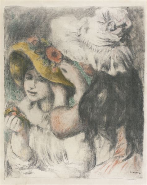 Pierre Auguste Renoir Le Chapeau ÉpinglÉ DeuxiÈme Planche Delteil