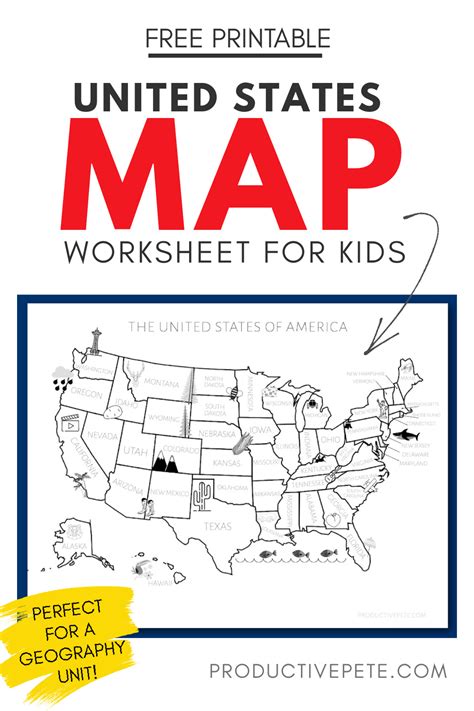 Free Printable United States Map For Kids Productive Pete
