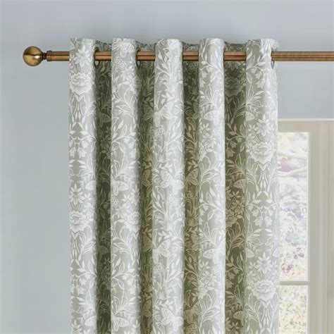 Evesham Green Blackout Eyelet Curtains Dunelm