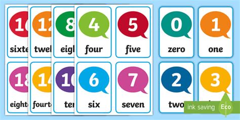 These 1 to 20 number cards can be used for a variety of classroom activities. Number Flash Cards 1-20 (teacher made)
