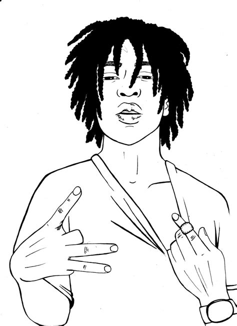 Chief Keef Drawing Art Sketch Coloring Page