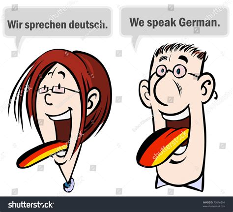 We Speak German Stock Vector 73016605 Shutterstock