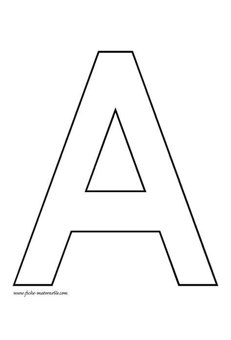 Lettre De L Alphabet D Corer Lettre Alphabet Imprimer Dedans Modele De Let Lettre