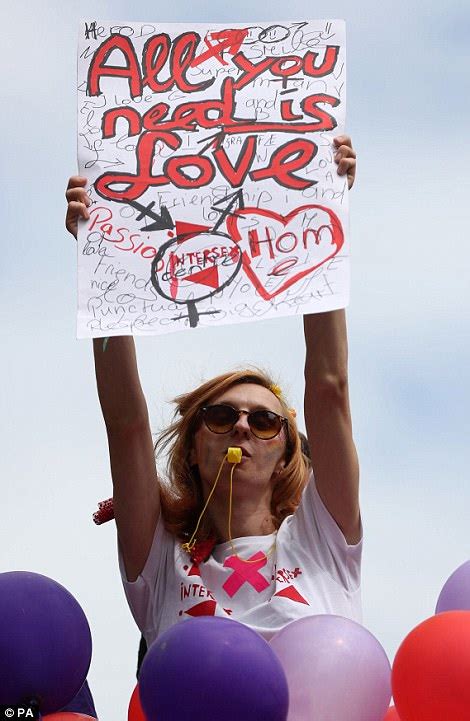 London Pride 1m People Gather For Uks Biggest Parade Daily Mail Online