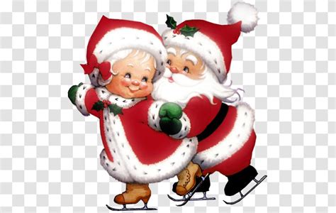 Mrs Claus Santa Christmas Clip Art Mrs Mr Cliparts Transparent Png