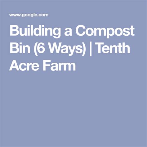 Building A Compost Bin 6 Ways Compost Compost Bin Composting Food