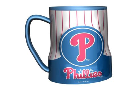 Philadelphia Phillies Coffee Mug 18oz Game Time Mugs Brown Mugs