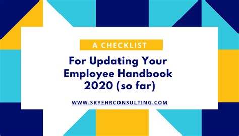 A Checklist For Updating Your Employee Handbook In 2020 So Far — Skye