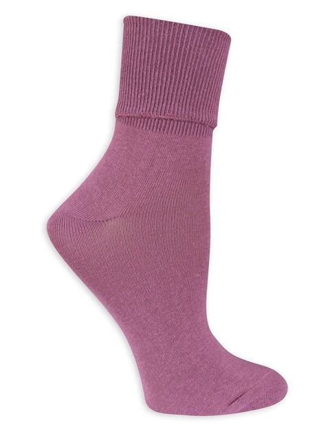 Womens Turn Cuff Socks 3 Pack