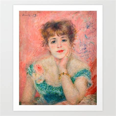 Pierre Auguste Renoir Portrait Of The Actress Jeanne Samary Art Print