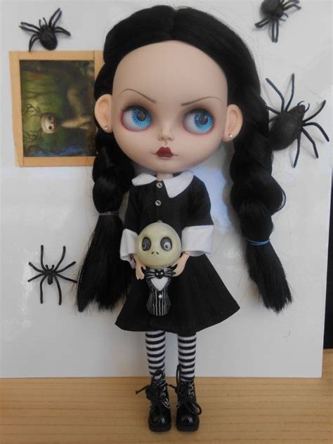custom wednesday addams blythe doll with ears etsy Куклы