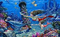 mermaid | Mermaids wallpapers | Mermaids background | sirenas | Sirenas ...