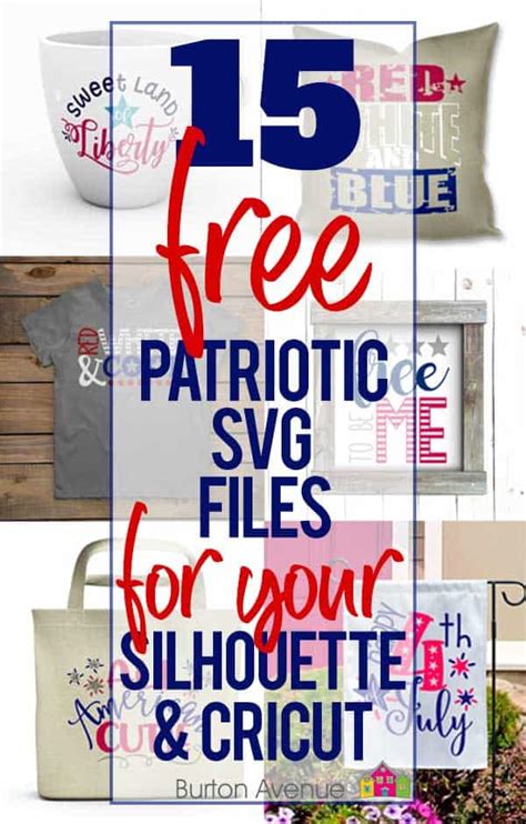15 Free Patriotic SVG Files for Silhouette and Cricut - Burton Avenue