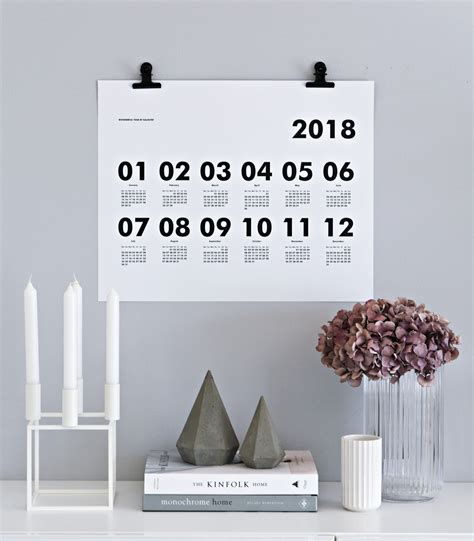 Minimalist Wall Calendar