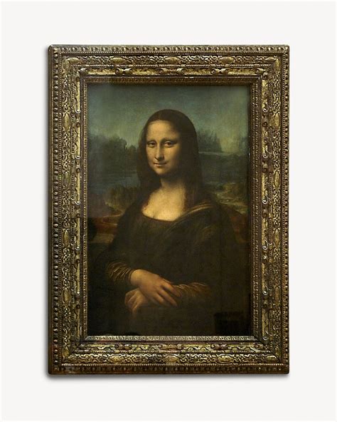 Mona Lisa Frame Isolated Design Free Photo Rawpixel