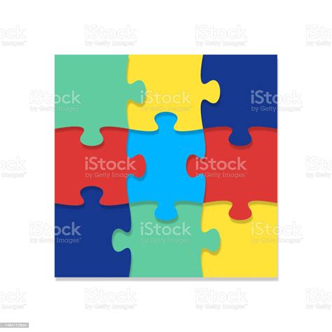 3 By 3 Jigsaw Puzzle Stock Illustration Download Image Now Business