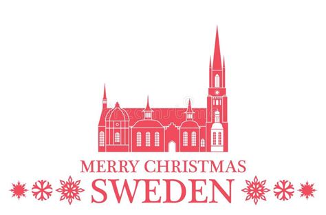 Merry Christmas Sweden Stock Vector Illustration Of Christmas 98852932