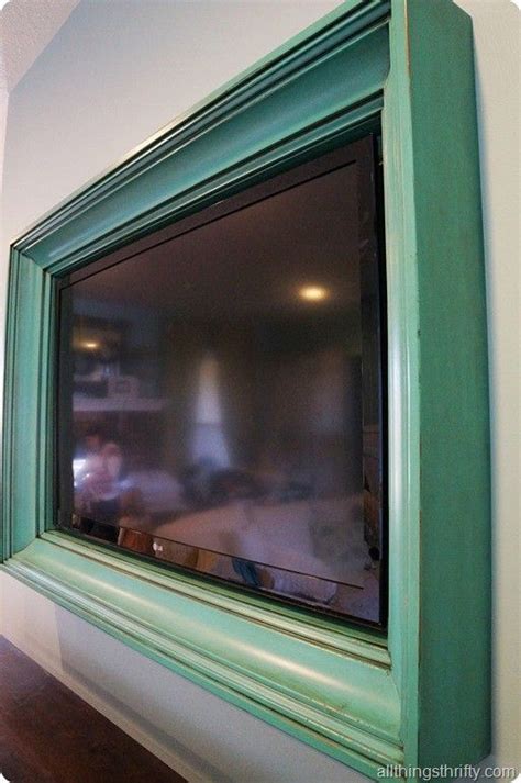 Ana White Tv Frame Tutorial Feature By All Things Thrifty Diy