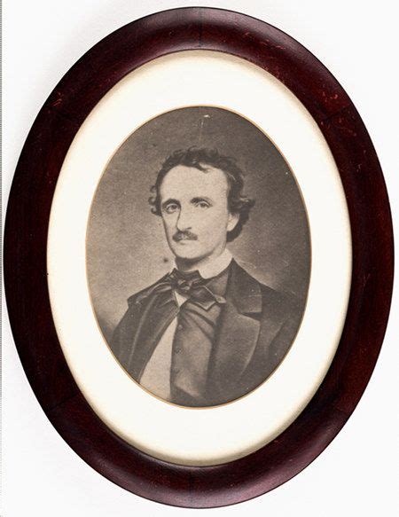 Portraits Of Edgar Allan Poe Poe Photograph In Oval Frame Poe Oval