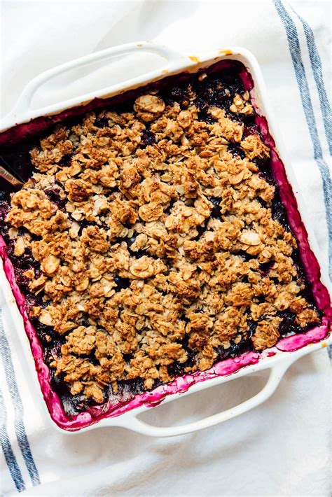 Form into 16 to 18 meatballs, 1.5 to 2 inches in diameter, placing them in baking dish without touching each other. Blueberry Almond Crisp Recipe - Cookie and Kate | Recipe ...