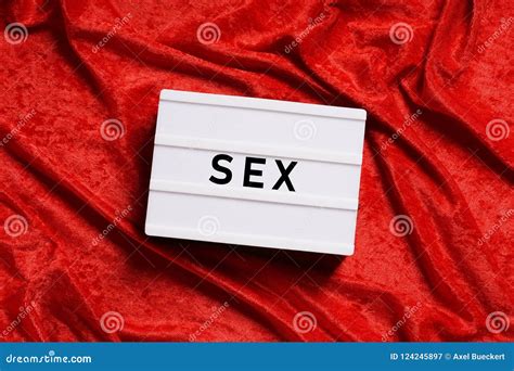 Sex Abstract Concept Word On Lightbox Stock Image Image Of