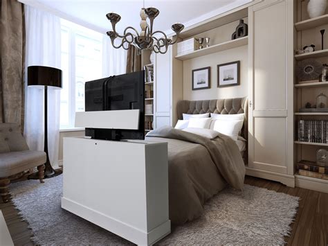 Azura White Finish Foot Of The Bed Lifts Tv Lift Cabinet Big Lots