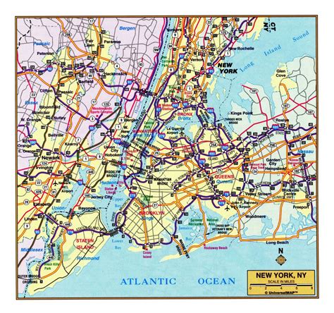 Area Map Of New York City World Map