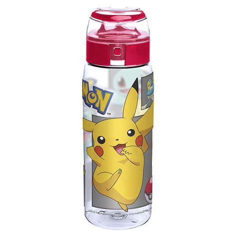 Pikachu Pokemon Water Bottle Bpa Free Kids Drinks Tritan 739ml Go