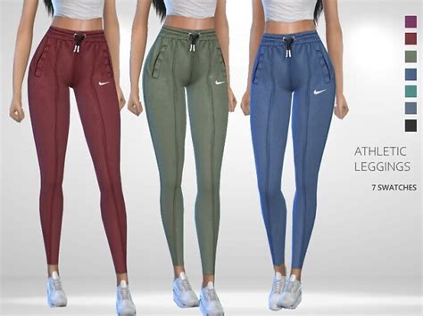 Athletic Leggings By Puresim At Tsr Sims 4 Updates