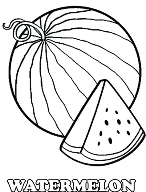 Cute Watermelon Coloring Pages At Free Printable Colorings Pages To Print And