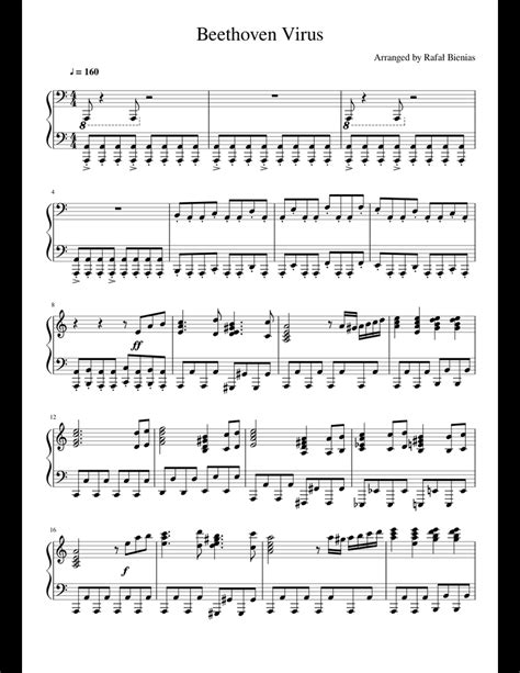 Just like our online version of 100% safe to download any videos without virus. Beethoven Virus - Piano sheet music for Piano download free in PDF or MIDI